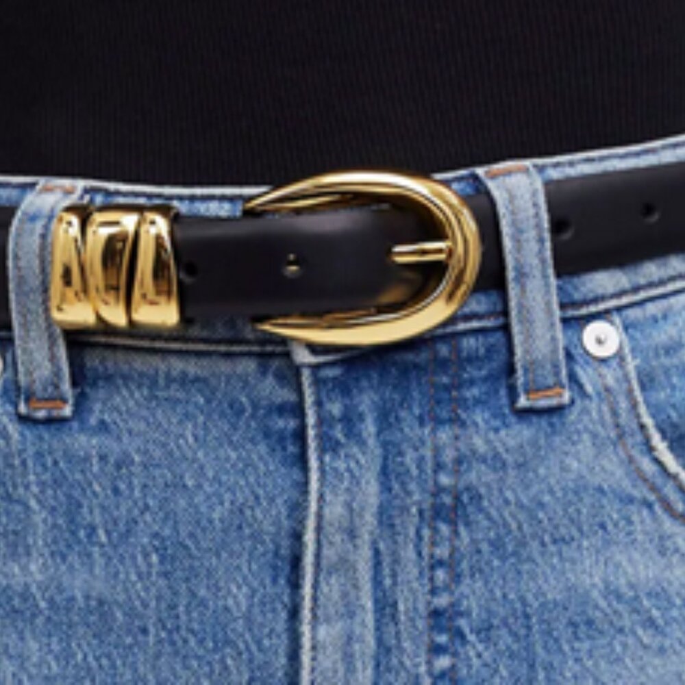 Madewell Triple Metal Keeper Belt sz XS